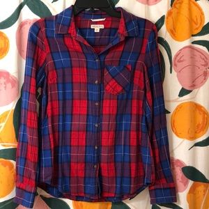 Women’s button up flannel